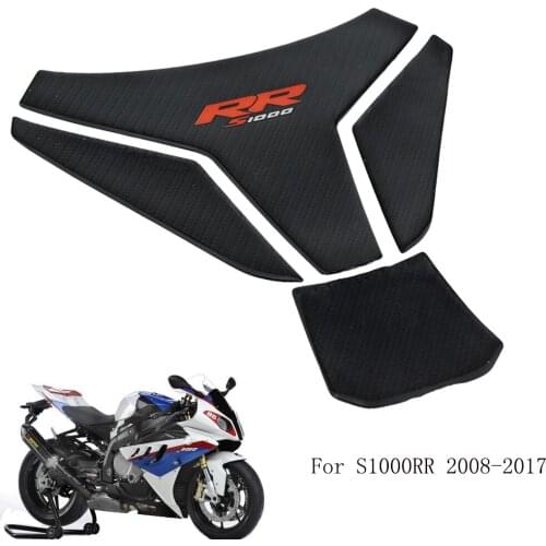 3D Motorcycle Carbon Resin Tank Pad Fuel Tank Decorative Sticker Black For BMW S1000RR S1000 RR S1000R