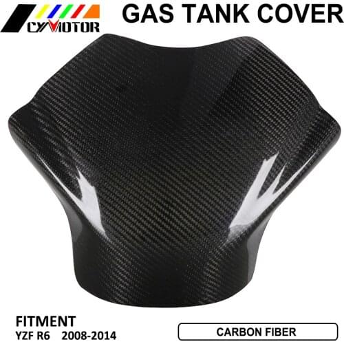 Motorcycle Accessories Carbon Fiber Gas Fuel Tank Cover Protection For YAMAHA YZF R6 YZFR6 YZF R6 2008 2009 2010 2011 2012-2014