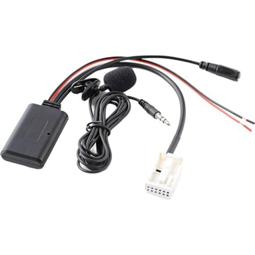 Car Bluetooth Aux Audio Cable Microphone MIC Adapter for BMW E60 E63 E70 E90, Durable