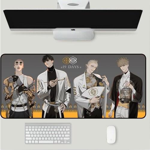 Anime Hot Sale 19 Days Large Mouse Pad XXL Gamer Computer Notebook PC Gaming Accessories Rubber Non-slip Mouse Pad Keyboard Mat