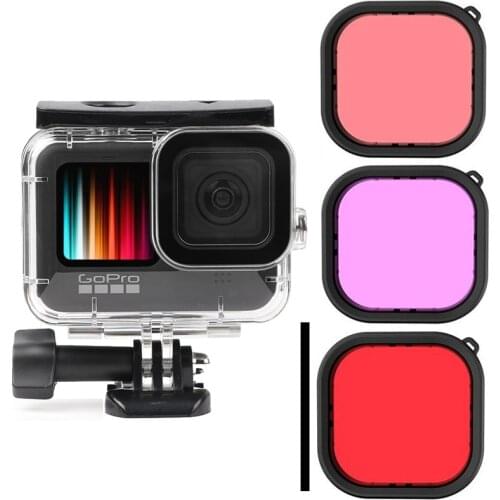 For Go Pro Hero 9 for Gopro9 Black Accessories Waterproof Case Diving Housing Cover Protective Shell Underwater Box