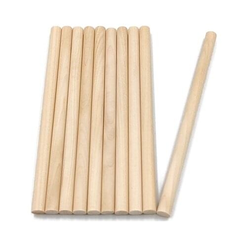 2pcs 14cm Wooden Wooden Sticks for Craft, Unfinished Natural Wood Craft Dowel Sticks