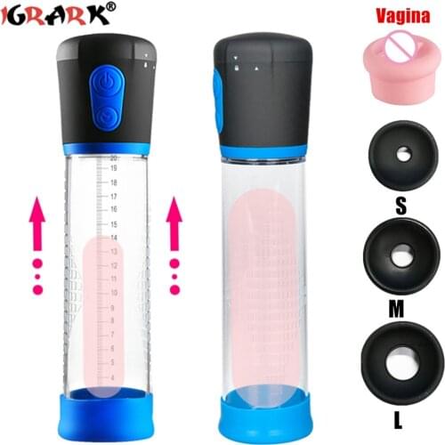 Effective Vacuum Penis Pump Cock Increase Enlargement Dick Extender Sex Toy for Men Male Penile Trainer Erotic Adult Products