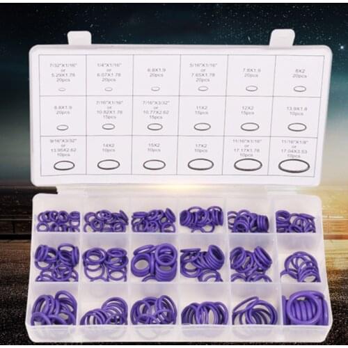 Hot Sale Seal O-ring Repair Car Air Conditioning Rubber Sealant Box Set For Car Automotive Air Conditioner Repair Tool