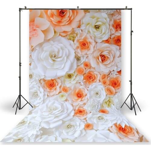 HUAYI Photography Backdrop Newborns Baby Birthday Studio Photo Background Paper Flowers Wall Wedding Photo Backdrops XT-6786