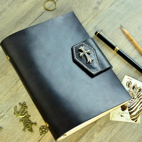 Handmade Leather Notebook Loose-leaf A5 Notepad ,travel Journal