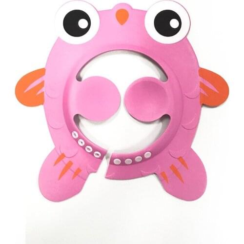 2020 Hot Shampoo Cap Baby Bath Visor Hat Adjustable Baby Shower Protect Eye Water-proof Splashguard Hair Wash Shield For Infant