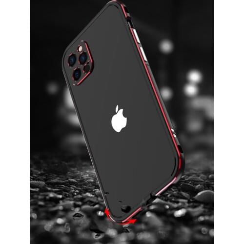 Metal Bumper Case For iphone 12 pro max Metal Camera Lens Protector For iphone 12 pro cover