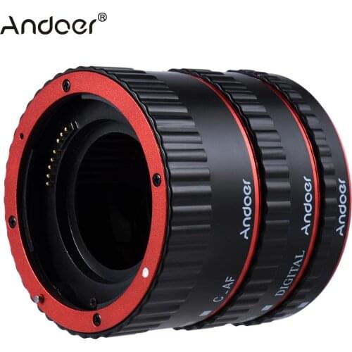 Andoer Metal TTL Auto Focus AF Macro Extension Tube Ring for Canon EOS EF EF-S 60D 7D 5D II 550D Digital SLRs Cameras SLR Lenses