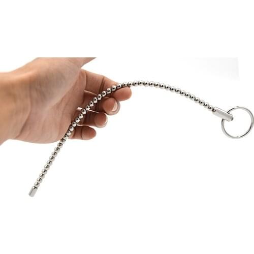 Male Stainless Steel Penis Urinary Plug,Electro Shock Accessory Urethra Catheter ,Urethra Stimulate Dilator Beads Rod Sex Toys