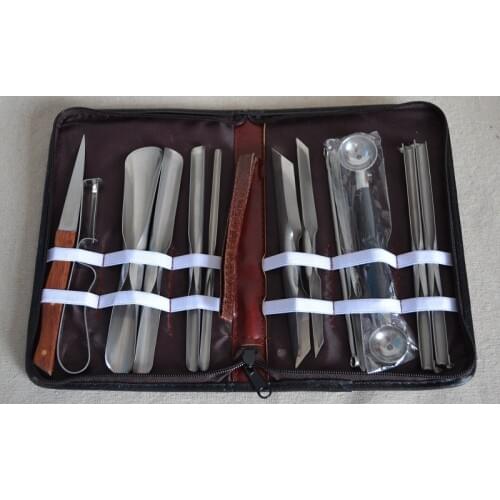 New Professional 13Pcs/Set Carving Chisel Tool Kitchen Burin Chef Kit Carving knife set for Vegetable Fruit