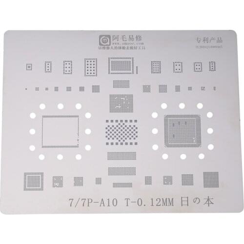 Japan Steel Phone BGA Reballing Stencil Set Solder Template for iPhone X 8 8P 7 7P 6S 6 Logic Board Repair Tool Tools
