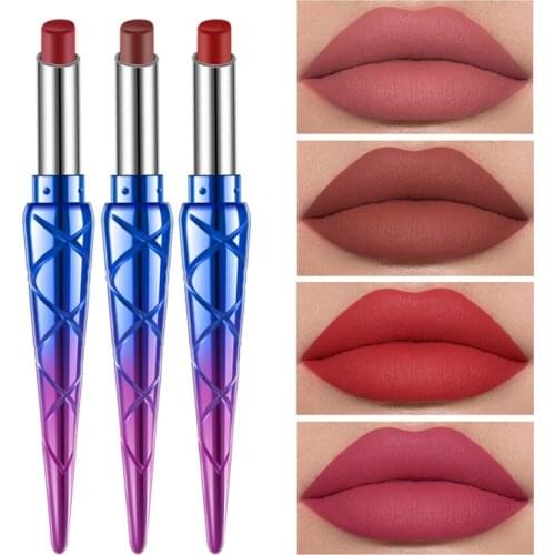 Natural Vitamin E Matte Lipstick Lasting Waterproof Non-stick Cup Non-fading Mermaid Lipstick Pen Makeup