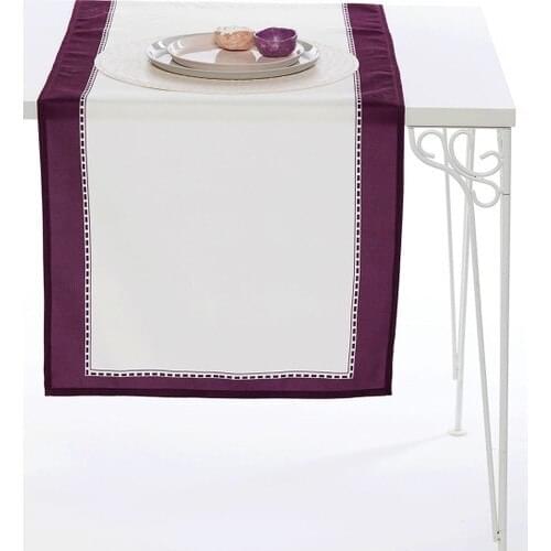 Ays Home Damson Straight Stain-resistant Woven Runner