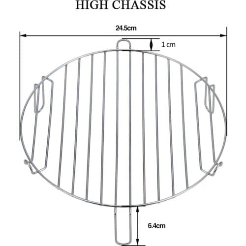 Microwave Oven Empty Grid Stainless Steel BBQ High Chassis Fried Shelf Bracket Air Fryer Barbacoa Cooker Accessories Barbecue