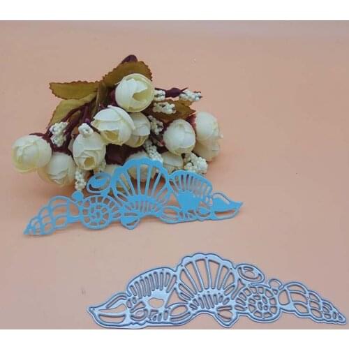 Shell Scallop Summer Holiday Conch Border New Cutting Dies Scrapbooking Dies Metal Stamps and die for Card Making DIY