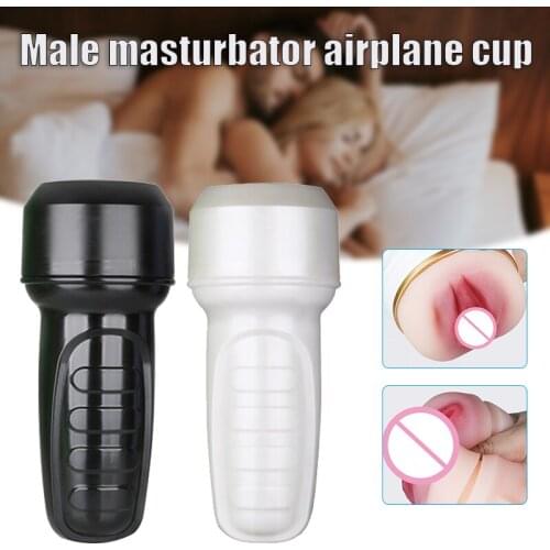 Hot Realistic Aircraft Cup Male Masturbation Toy Vagina Cup Flexible Sex Toys Massager for Men Adult Toy