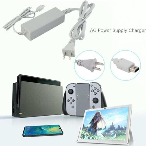 EU/US Plug 100-240V AC Replace Charger Adapter Home Wall Power Supply Fast Charging for Nintend Wi i U Gamepad Joypad Controller