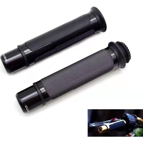 Universal 22MM Motorcycle Hand Grips With Bar End Aluminum Rubber Handle Grip For BMW F800R S1000RR R1200RT KTM Benelli TNT 125