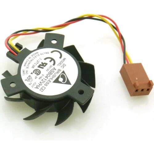 ASB0412VHA DC12V 0.16A 36mm 26x26x26mm 4012 Graphics Card Cooling Fan 3Pin