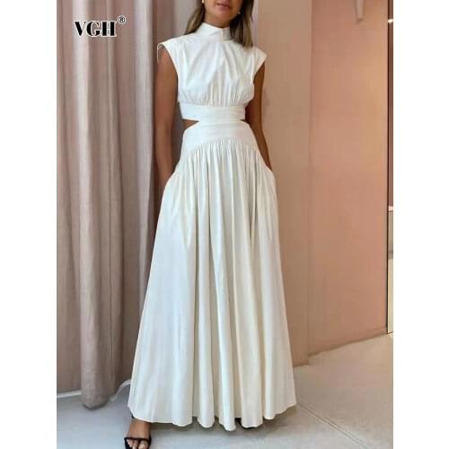 Летние платья миди VGH China At AliExpress