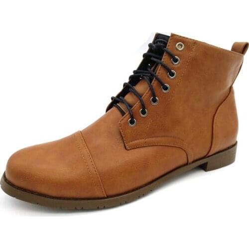 2018 High-Cut Lace-up Martin Boots High Quality Men Vintage British Military Boot Autumn Winter XB-01