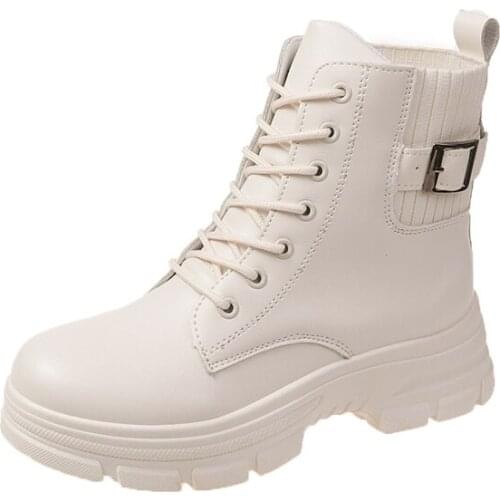 High Boots Winter Sneakers With Fur Shoes For Autumn Plush High Heels Women Sneakers Sports Shoe Work Boots Goth Platform Shoes