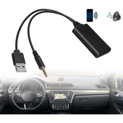 High Quality Universal Car 12V bluetooth Module Adapter Wireless Radio Stereo AUX-IN Aux Cable Adapter USB 3.5MM Jack Plug NEW