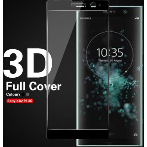 9H 3D Surface Fully fit Cover Tempered Glass For Sony XA2 Plus XA2Plus XA2+ H3413 H4413 H4493 XZ 2P Screen Protector Film