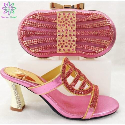 Gold Nigerian Shoes and Matching Bags Women Italian African Party Pumps Shoes and Bag African Wedding Italian Shoe and Bag Sets