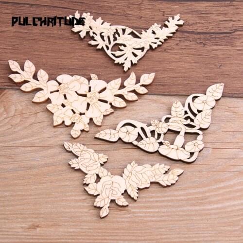 8pcs Mixed Book Corner Wooden Ornament For Home Decoration Crafts Scrapbooking Crafts Wood Album Corners Embellishment