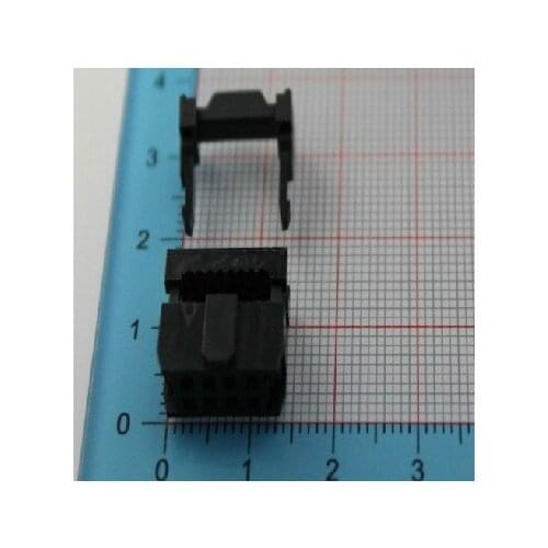 Free shipping new pitch 2.54MM FC-8P horn plug ISP JTAG connector plug pressed three-piece thread
