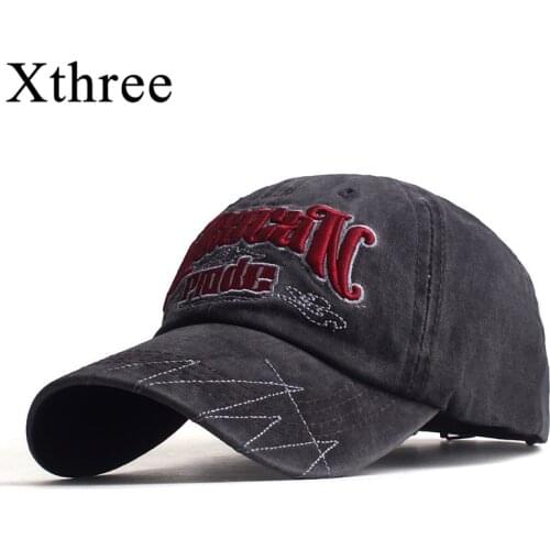 Xthree Mens baseball caps for men women hat snapback embroidery letter casual cap casquette dad hat hip hop hat