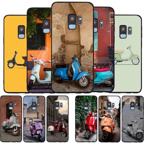 Vespa Scooter Soft phone Case For Samsung S20 S10 S9 S8 S7 edge Plus Lite For Note 8 9 10 A6 A7 A8 A9 Cover