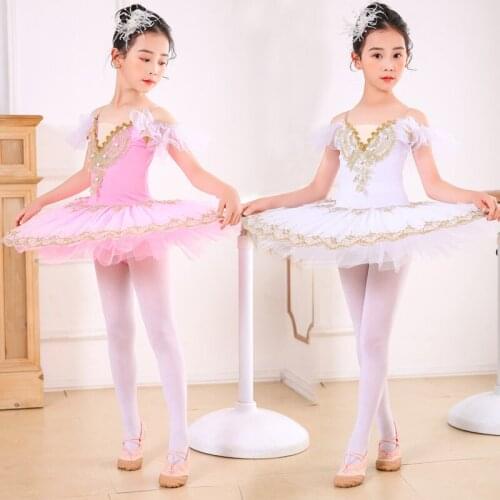 Children tutu costumes women suspenders tutu little swan kindergarten dance costumes