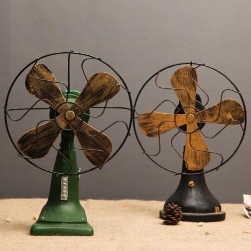 Electric Fan Modeling American Retro Accessories Clothing Store Shop Window Display Props TV Cabinet Decorations