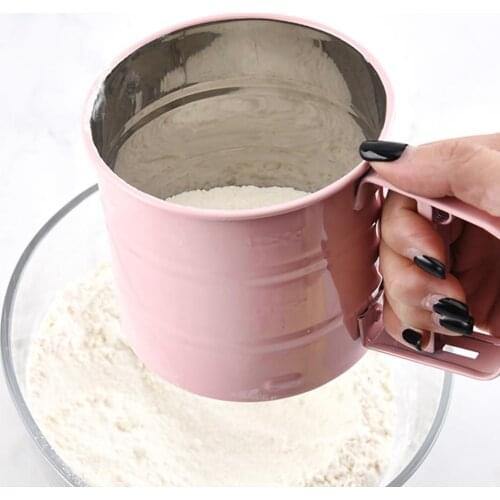 Tools Cake Utensils Stainless Steel Semi-automatic Hand-sifted Flour Cake Semi-automatic Automatic Hand - Held Flour Sieve