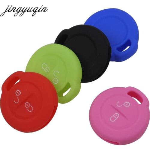 Jingyuqin 30pcs/lot 2 Button Remote Car Key Fob Cover Blank Fit For Mitsubishi Colt Warior Carisma Spacestar Remote Case