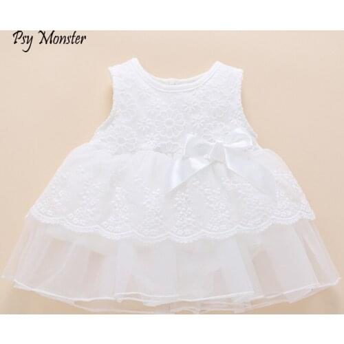 Newborn Wedding Baby Girl Romper Dress 1 year Birthday Gift Infant photography set Roupa Christening Gown Jumpsuit Jurk Zomer