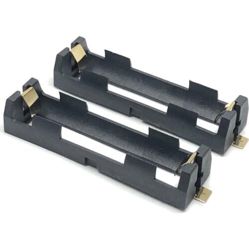 MasterFire 15pcs/lot 1 x 18650 battery holder smd smt Batteries Storage Box case With Bronze Pins 2 slot 1*18650 Battery Shell