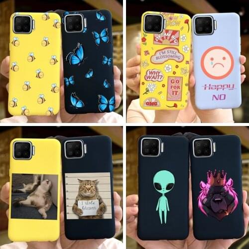 Cute Cartoon Case For OPPO F17 OPPOF17 Pro Phone Case Soft Silicone Back Cover Bumper For OPPO F17 F 17 F17Pro Coque Funda Shell