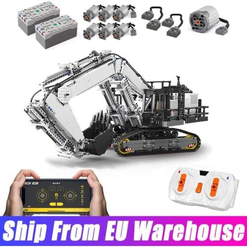 DHL High-tech MOC Yu Ji APP Remote Control Truck Arocs Car Container Step Deck Trailer Building Blocks Kids Birthday Gifts Toys