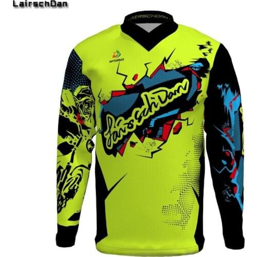 SPTGRVO Lairschdan 2020 men/women green Winter Thermal Fleece Long Sleeve MTB Bike MX Tshirt Moto Motocross Jersey Downhill DH