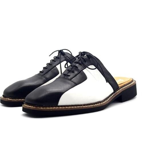 New arrival fashion slipper shoes for men mules shoes handmade men slippers