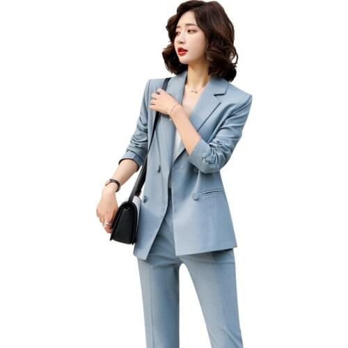 Spring and autumn professional women Korean version of the British style French fashion light luxury temperament goddess fan set