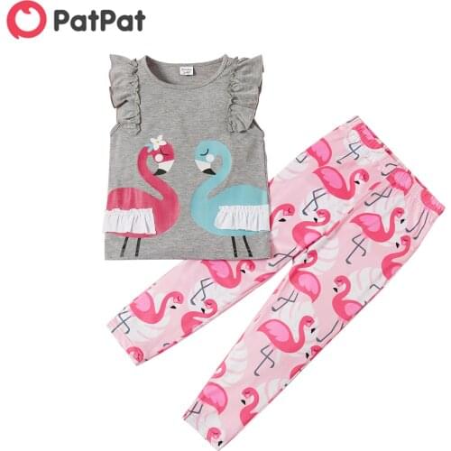 PatPat 2021 New Arrival 2pcs Toddler Boy Cotton Short-sleeve Shorts Suit Street style Toddlers Sets