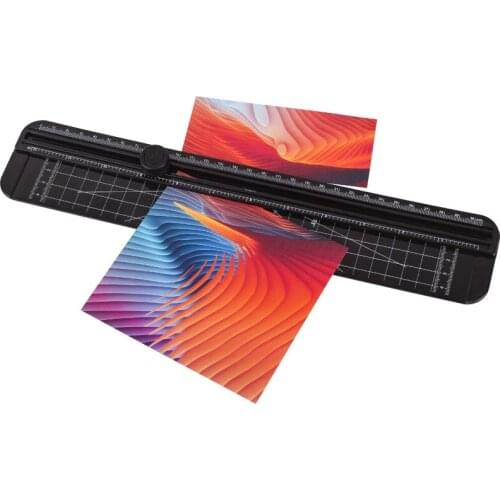 Portable Paper Cutter Automatic Art Paper Cutter Sliding Suit Paper Cutter Creative A4 Small Fan Photo Cutter Home Stationery