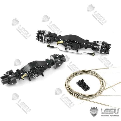 LESU Metal Wheel Reduction Axle Differential for TAMIYA 4x4 1/14 Tractor RC Truck Dumper DIY Model