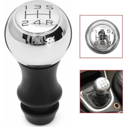 5 Speed Alloy MT Gear Shift Knob For Peugeot 106 206 207 306 307 407 408 508 807 Aluminum Alloy Black