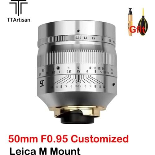 TTartisan 50mm F0.95 Customized Lens Large Aperture Leica M Mount for Leica M9 M10 50/0.95 Camera Lens Full Frame Manual focus
